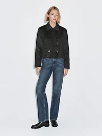 Short faux fur coat