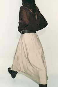 BELTED MIDI SKIRT