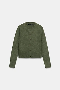 BALL BUTTON KNIT CARDIGAN