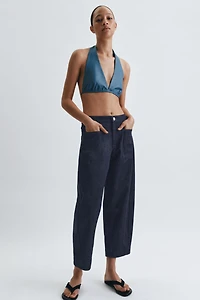 ZW COLLECTION BARREL POCKET DENIM PANTS