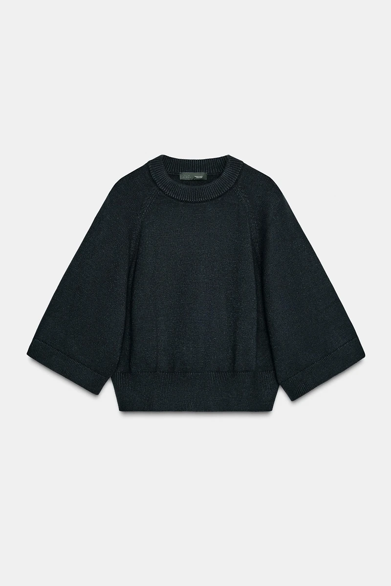 PULL EN MAILLE À MANCHES LARGES