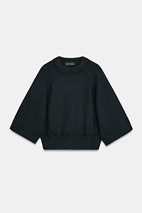 PULL EN MAILLE À MANCHES LARGES