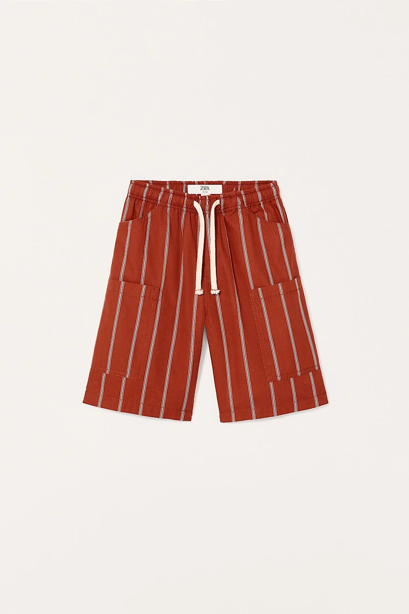 STRIPED CARGO SHORTS LIMITED EDITION