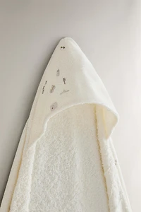 HOODED BABY BATH TOWEL