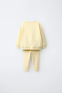 ENSEMBLE DE JOGGING SWEAT ET LEGGING AVEC INSCRIPTION