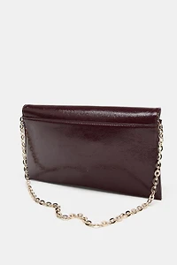 PATENT EFFECT SHOULDER BAG