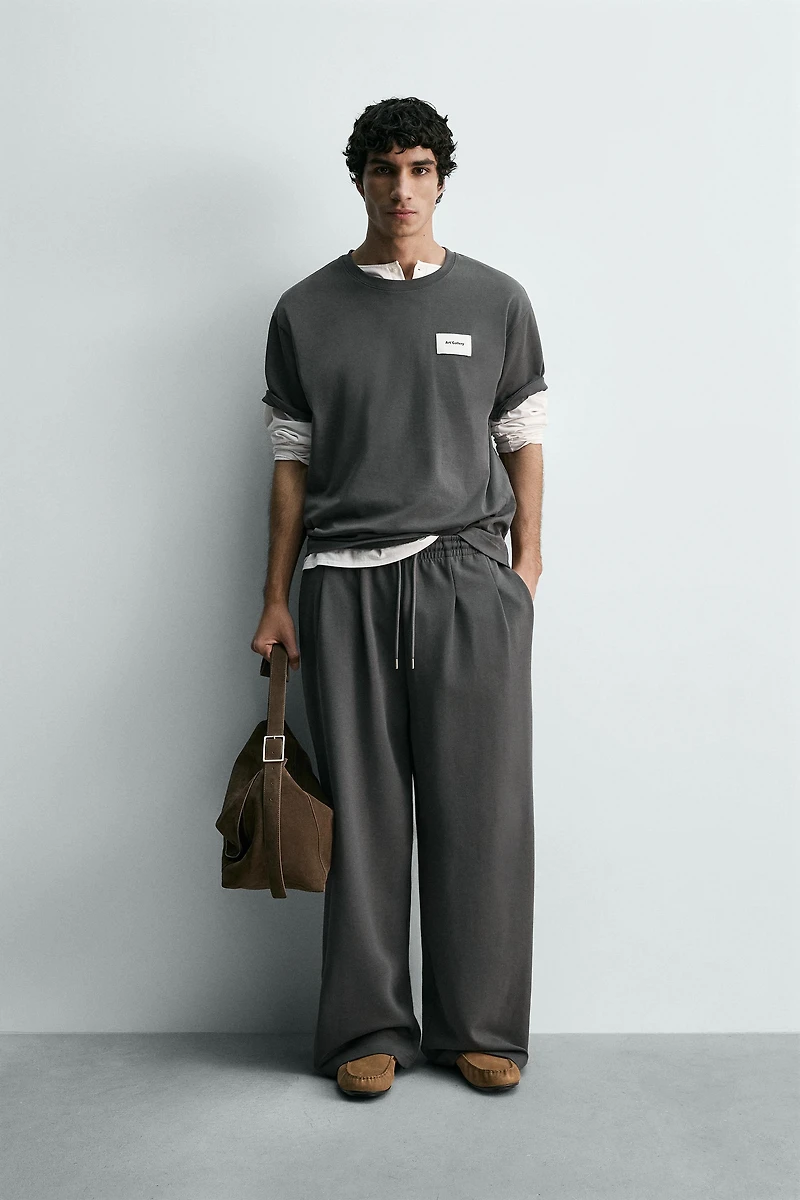 INTERLOCK WIDE FIT JOGGER PANTS