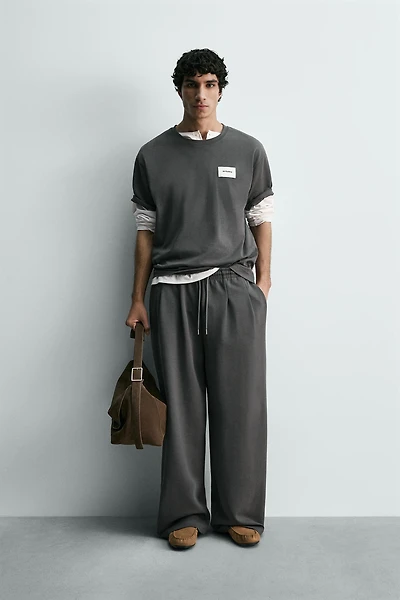 INTERLOCK WIDE FIT JOGGER PANTS