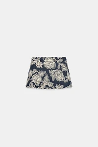EMBROIDERED SKORT