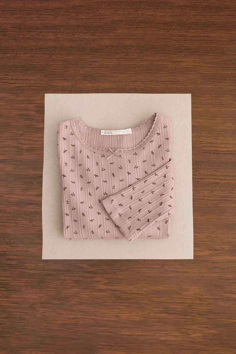 ZARA TIMELESS - THREE-PACK OF RIBBED T-SHIRTS