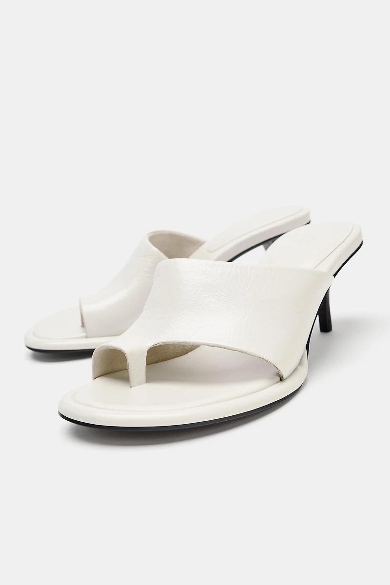 SANDALES À TALONS EN CUIR LIMITED EDITION