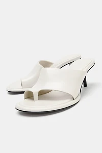 SANDALES À TALONS EN CUIR LIMITED EDITION