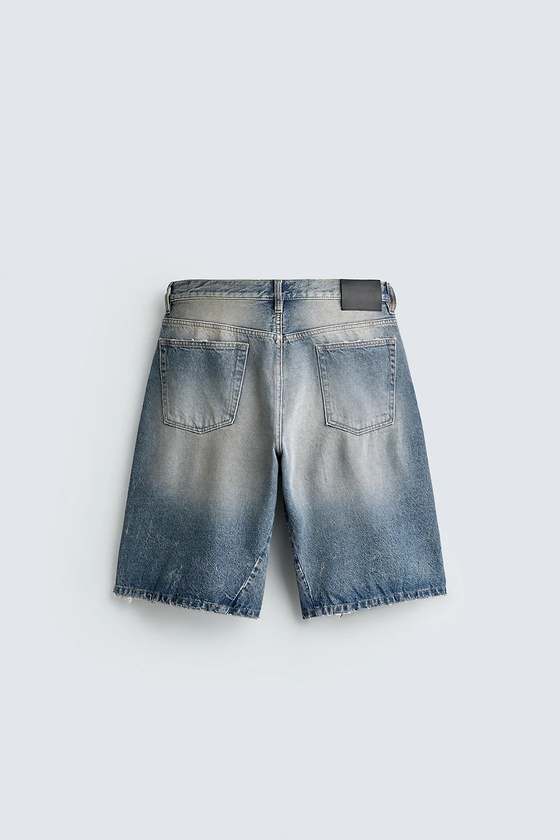 BERMUDA EN JEAN BAGGY