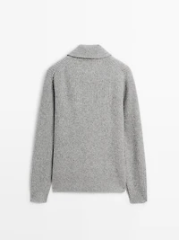 Pull à col camionneur 100 % laine