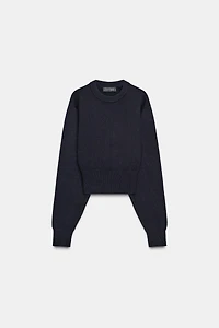 PULL COURT EN MAILLE UNIE