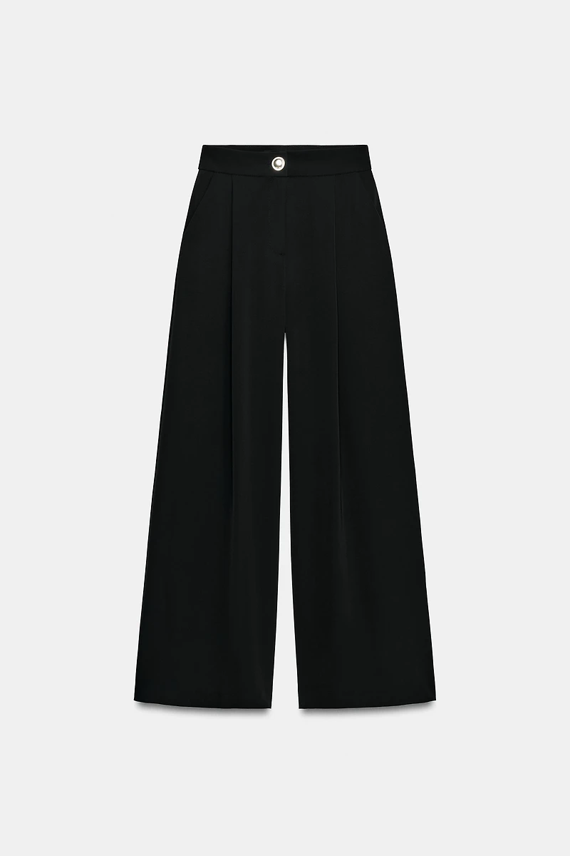 GOLD BUTTON PALAZZO PANTS