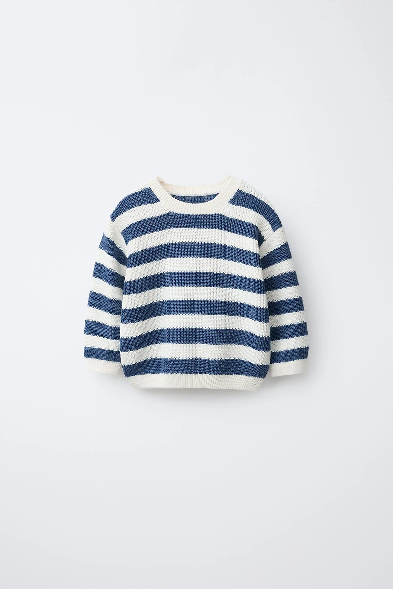 STRIPED KNIT JUMPER