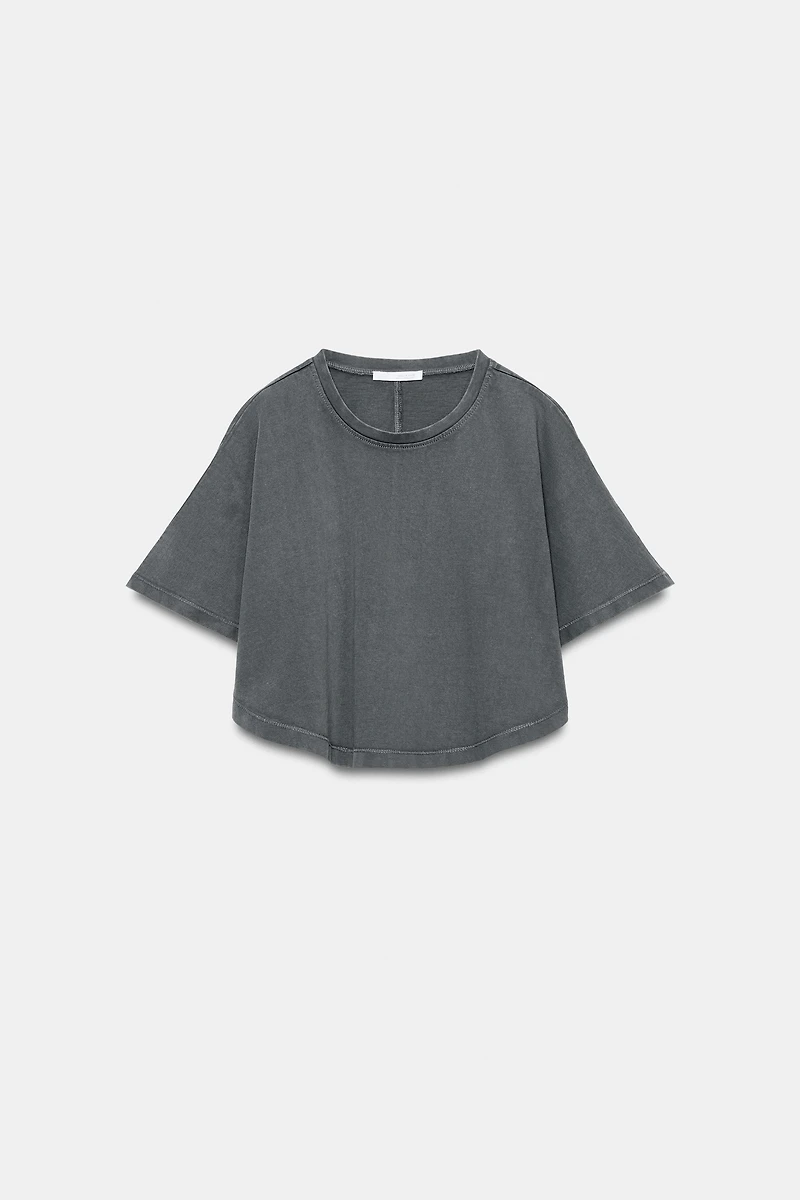 TOP CAPE EFFET DÉLAVÉ
