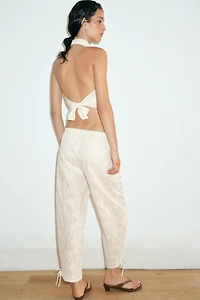 SEQUIN EMBROIDERED BLOOMER PANTS