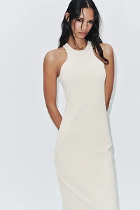 STRETCH HALTER DRESS