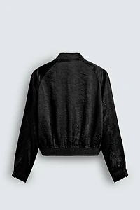 SHOULDER PAD BOMBER JACKET