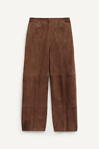 100% SUEDE PLEATED PANTS LIMITED EDITION