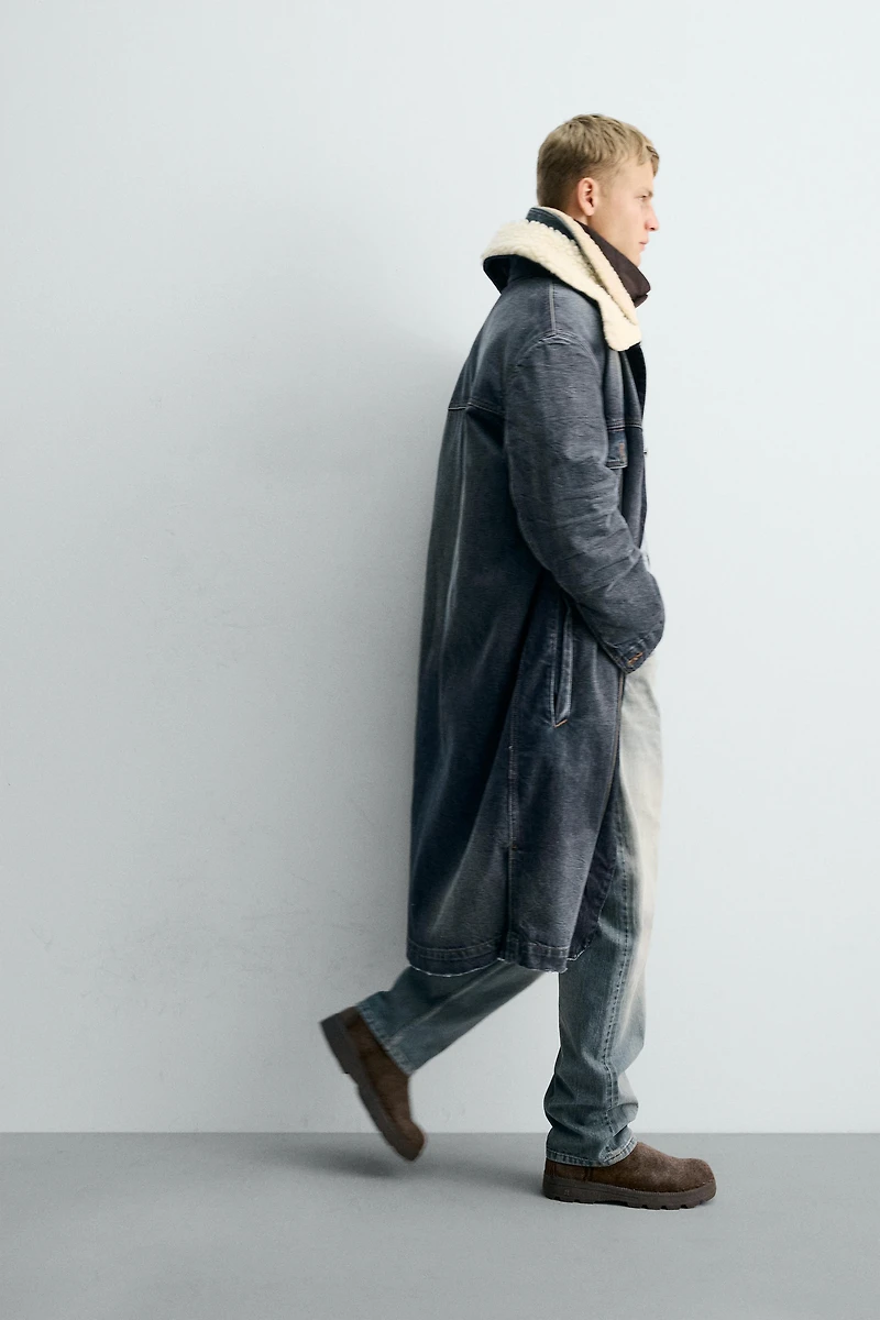 CONTRASTING DENIM COAT X SR_A