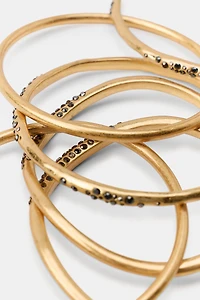 SIX-PACK OF RIGID SHINY BRACELETS