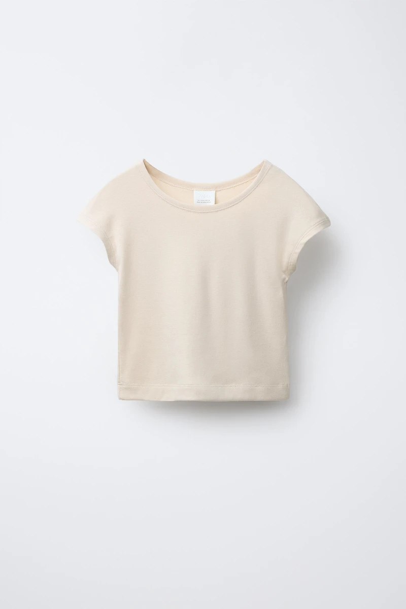 T-SHIRT WITH COTTON AND MODAL