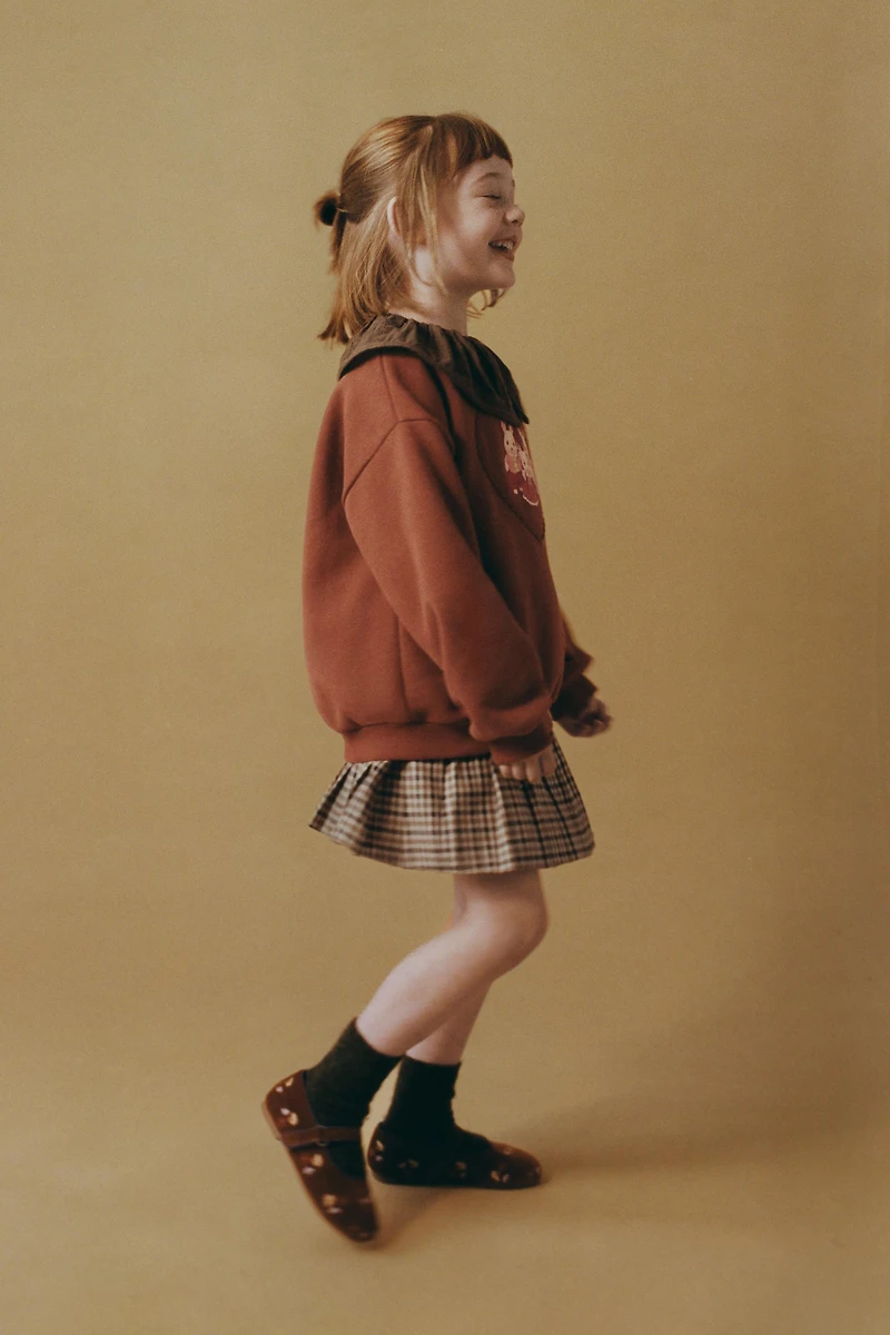 PLAID BOX PLEAT SKORT