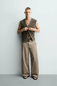 PANTALON COUPE DÉCONTRACTÉE À BAS AJUSTABLE