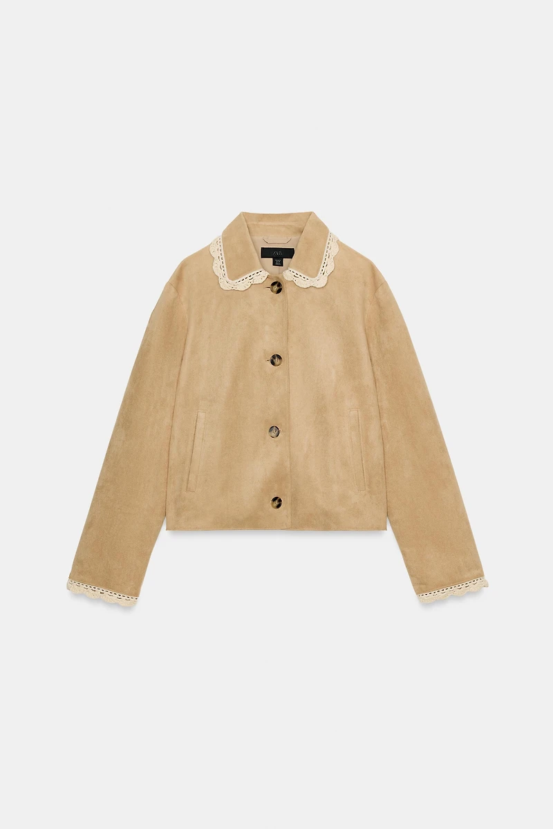 FAUX SUEDE JACKET