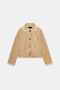 FAUX SUEDE JACKET