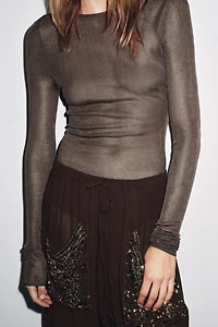 100% VISCOSE KNIT BODYSUIT