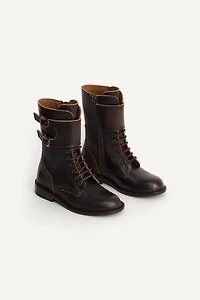 LACED LEATHER BOOTS LIMITED EDITION