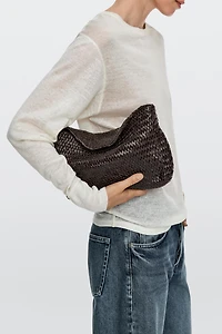 Sac en cuir nappa tressé
