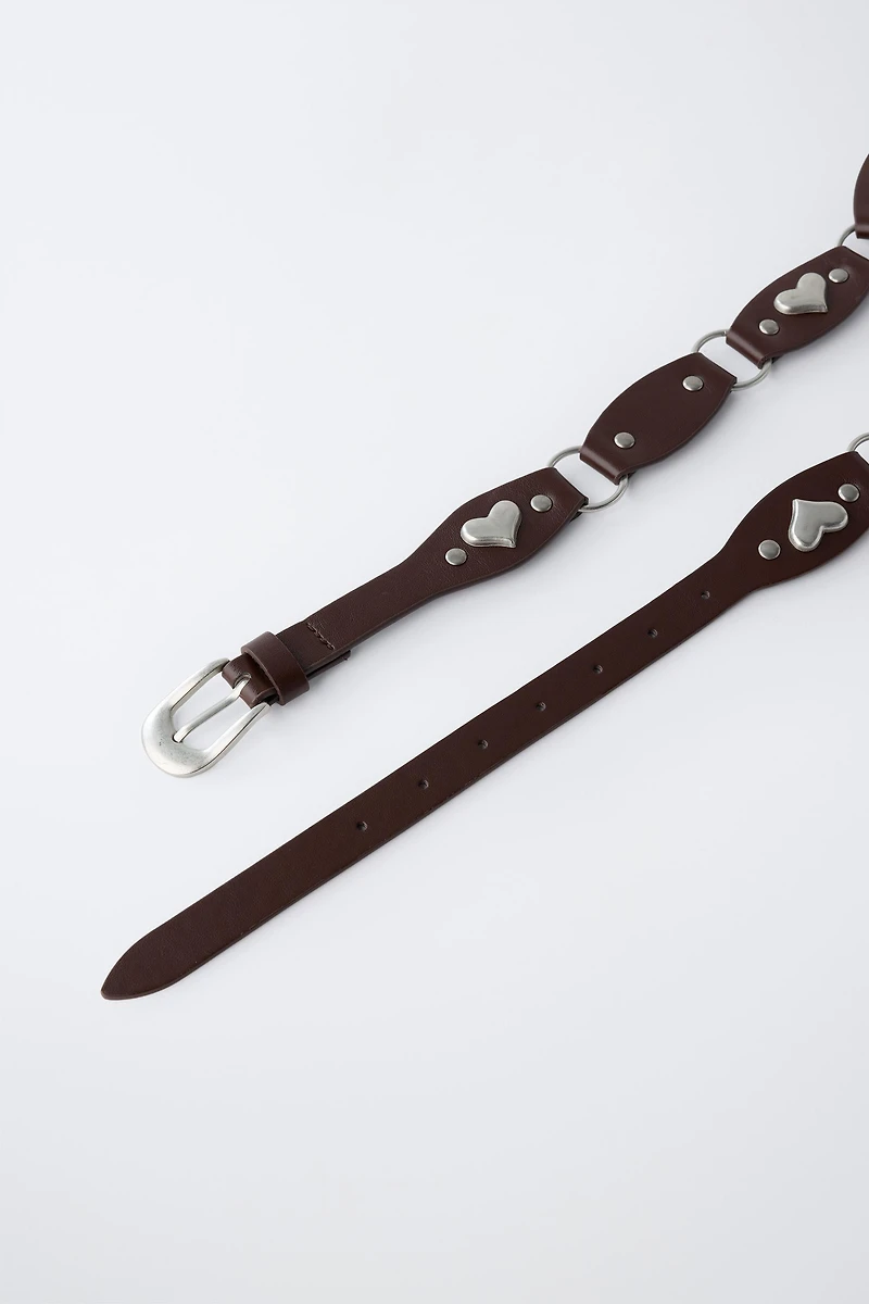 HEART APPLIQUÉ BELT