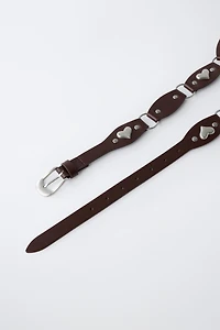 HEART APPLIQUÉ BELT