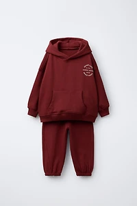 ENSEMBLE DE JOGGING SWEAT ET PANTALON AVEC INSCRIPTION