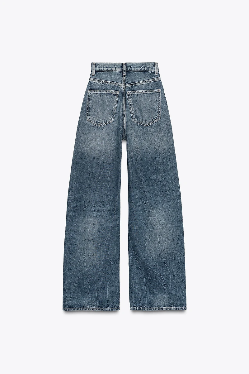 TRF EXTRA WIDE LEG HIGH WAIST JEANS