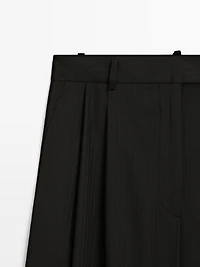 Striped trousers with darts - STUDIO