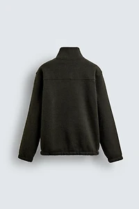 SWEAT STRUCTURÉ COL ZIPPÉ