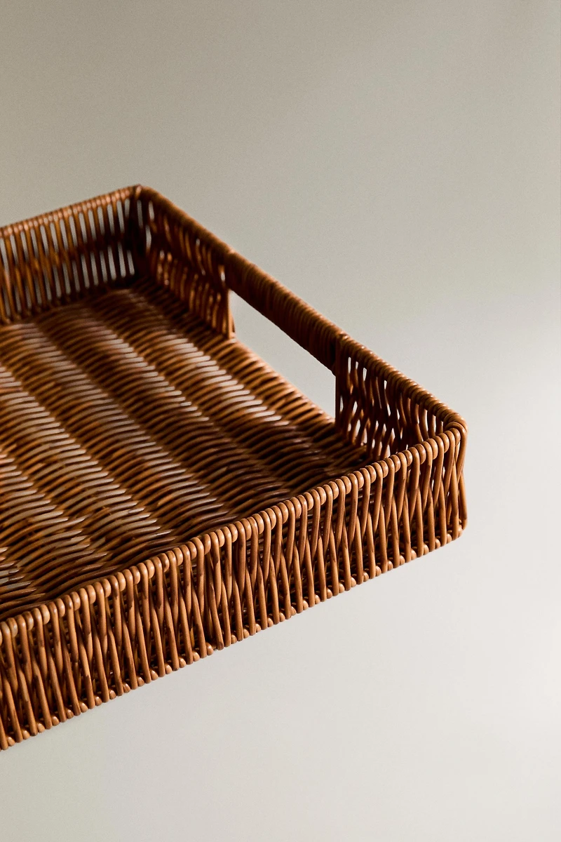 LARGE RECYCLED PLASTIC RECTANGULAR BASKET