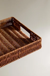 LARGE RECYCLED PLASTIC RECTANGULAR BASKET