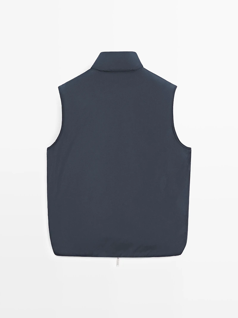 Veste sans manches ultralégère et déperlante en duvet mélangé