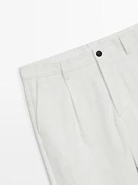 Darted wide-leg trousers - LIMITED