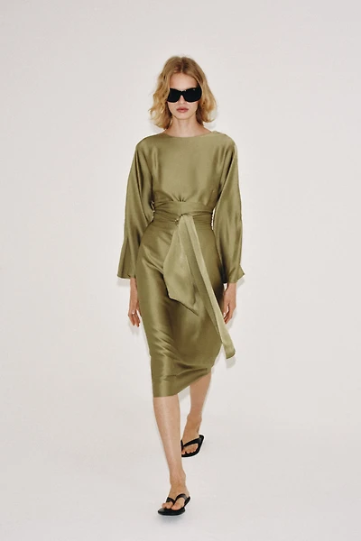 ROBE MI-LONGUE SATINÉE ZW COLLECTION