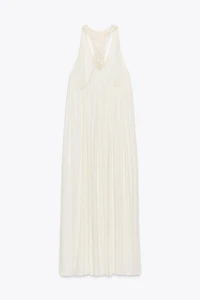 FLOWY DRESS WITH COMBINED BACK