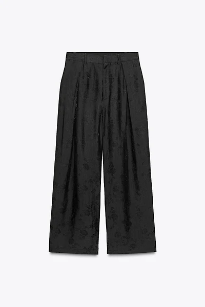 ZW COLLECTION FLORAL JACQUARD PANTS