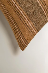 STRIPED LINEN THROW PILLOW COVER